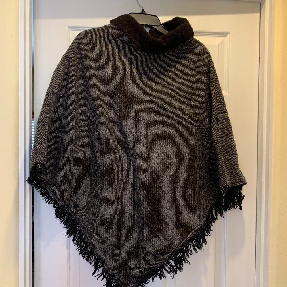 Wool poncho